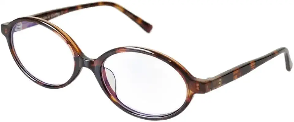 Armação de Óculos Miu Oval Retrô Vintage Unissex, com Filtro de Luz Azul e Anti Reflexo, para Computador e Celular