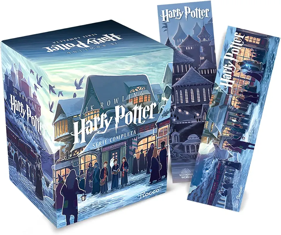 Box Harry Potter Scholastic - castelo (caixa azul): com 02 marcadores