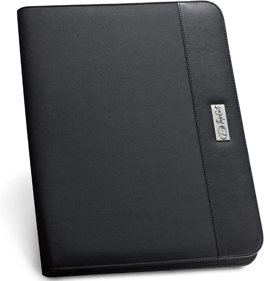 Pasta Executiva Congresso A4 Edge com Ziper TopGet (Preto)