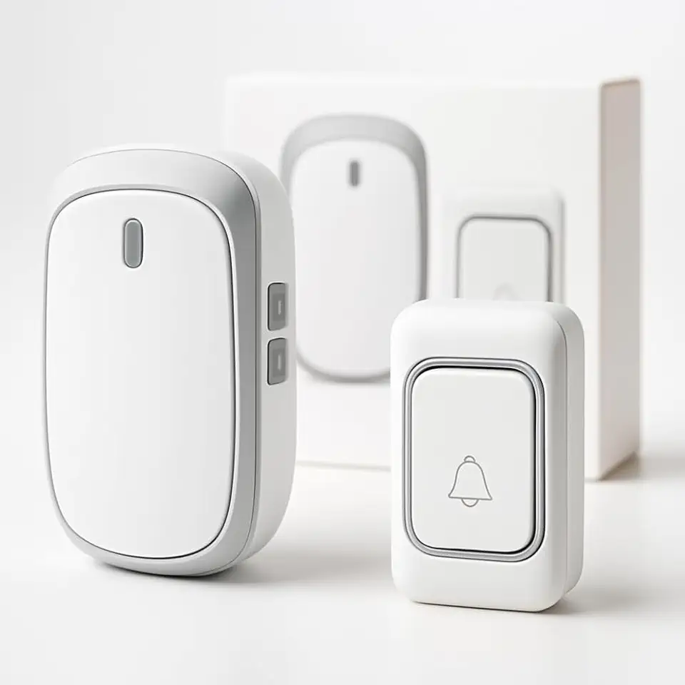 Campainha Sem Fio Residencial, Bi-Volt Com Longo Alcance, Resistente a Chuva, Fácil instalação e Com 36 Tipos de Toques Diferentes. Kit Completo Premium
