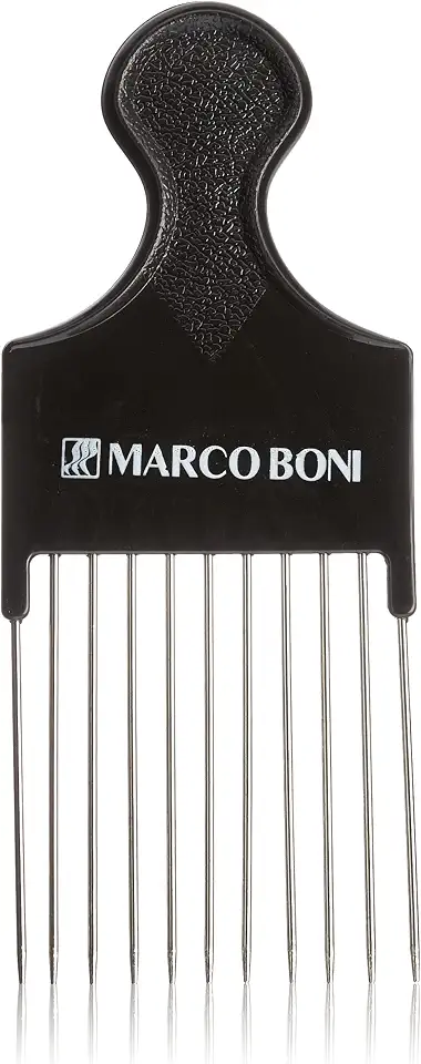 Marco Boni Pente Afro Com Dentes Em Metal Dentes Longos 1219 Preto 1 Unidade