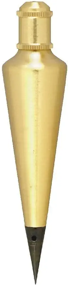 Johnson Level & Tool 116 Prumo Bob, 473 g, acabamento em latão, 1 pacote, preto