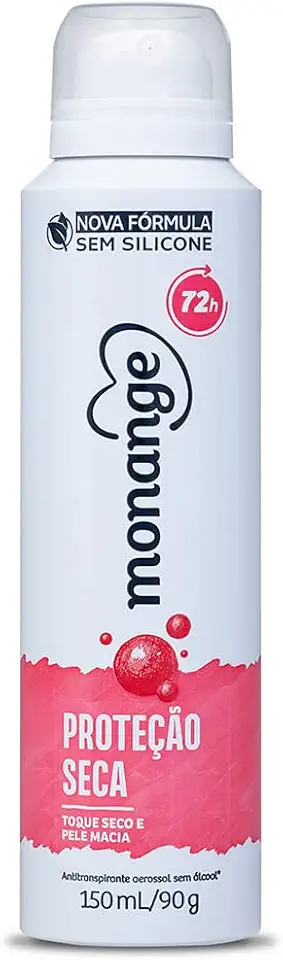 Monange Desodorante Aerossol Antitranspirante Feminino Proteção Seca 150Ml