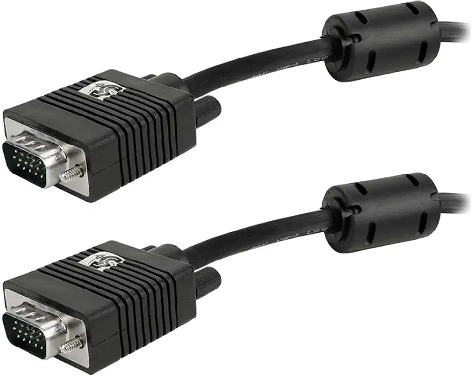 Cabo VGA com Filtro Macho Macho 15 Pinos 1,5m 5+ Preto