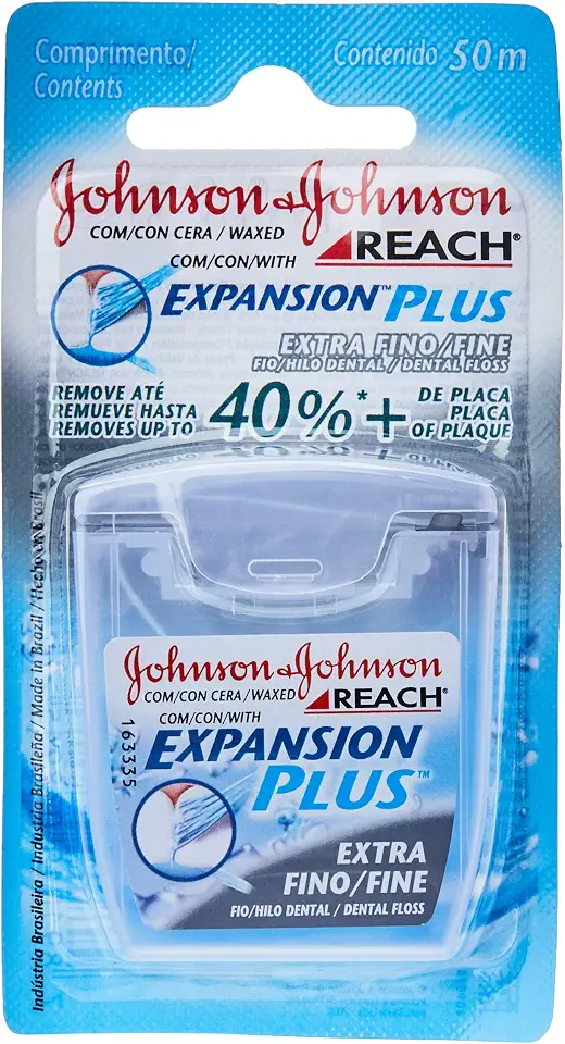 Fio Dental Expansion Plus Extra Fino, REACH, 50 m