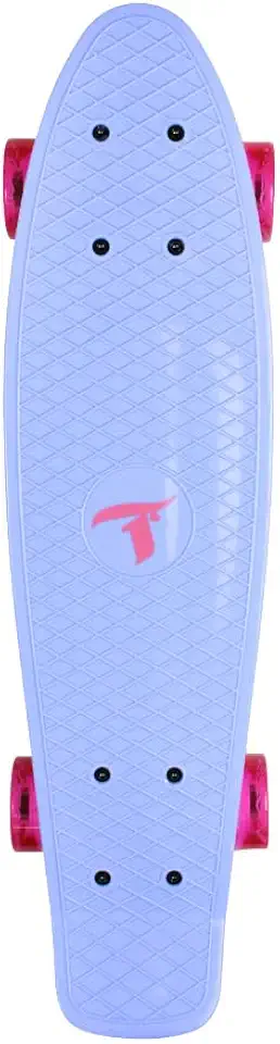 Skate Traxart Mini Cruiser Azul Com Rodas de Led 59 mm