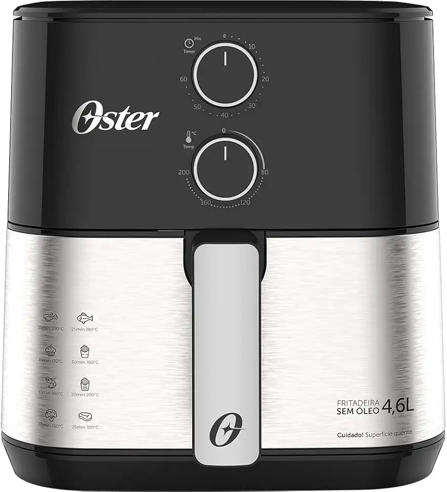 Fritadeira Sem Óleo Oster 127V - OFRT520, PRETO