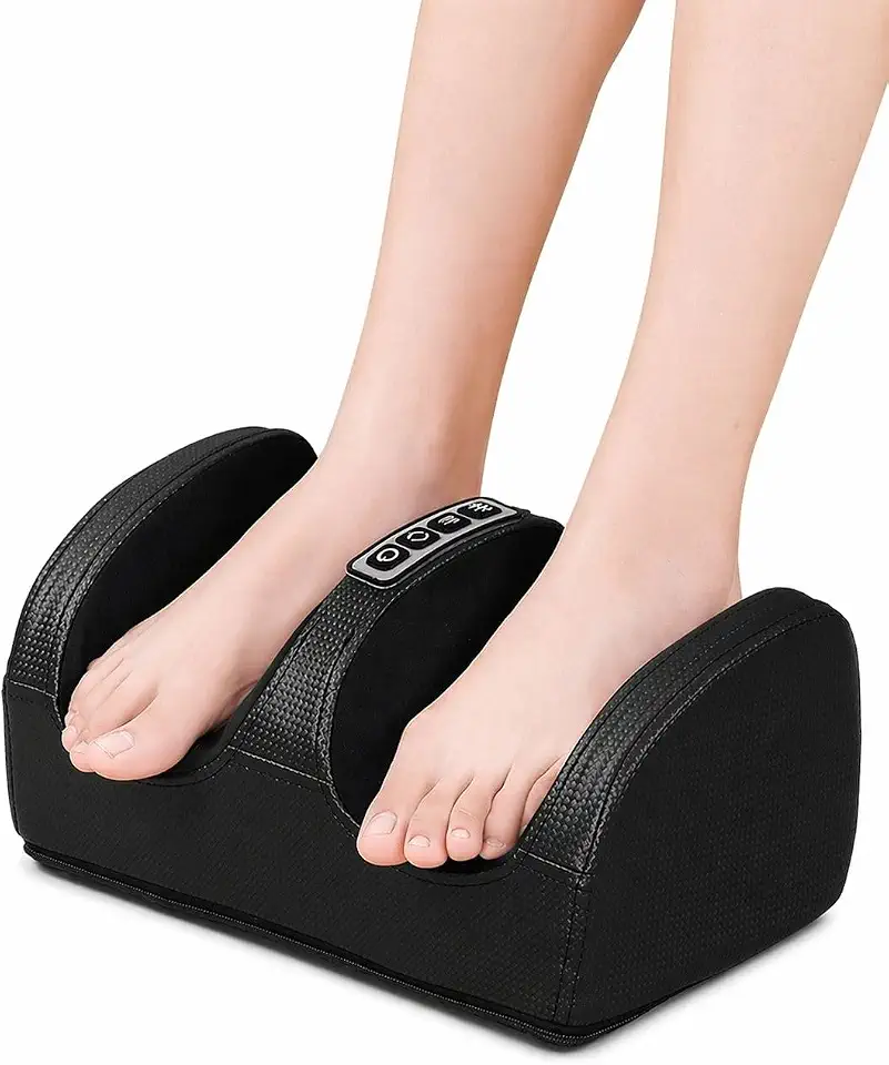Massageador de Pés e Pernas Elétrico Shiatsu, Bivolt, Aparelho Relaxante Anti Estresse para Casa, Alívio de Dores e Circulação