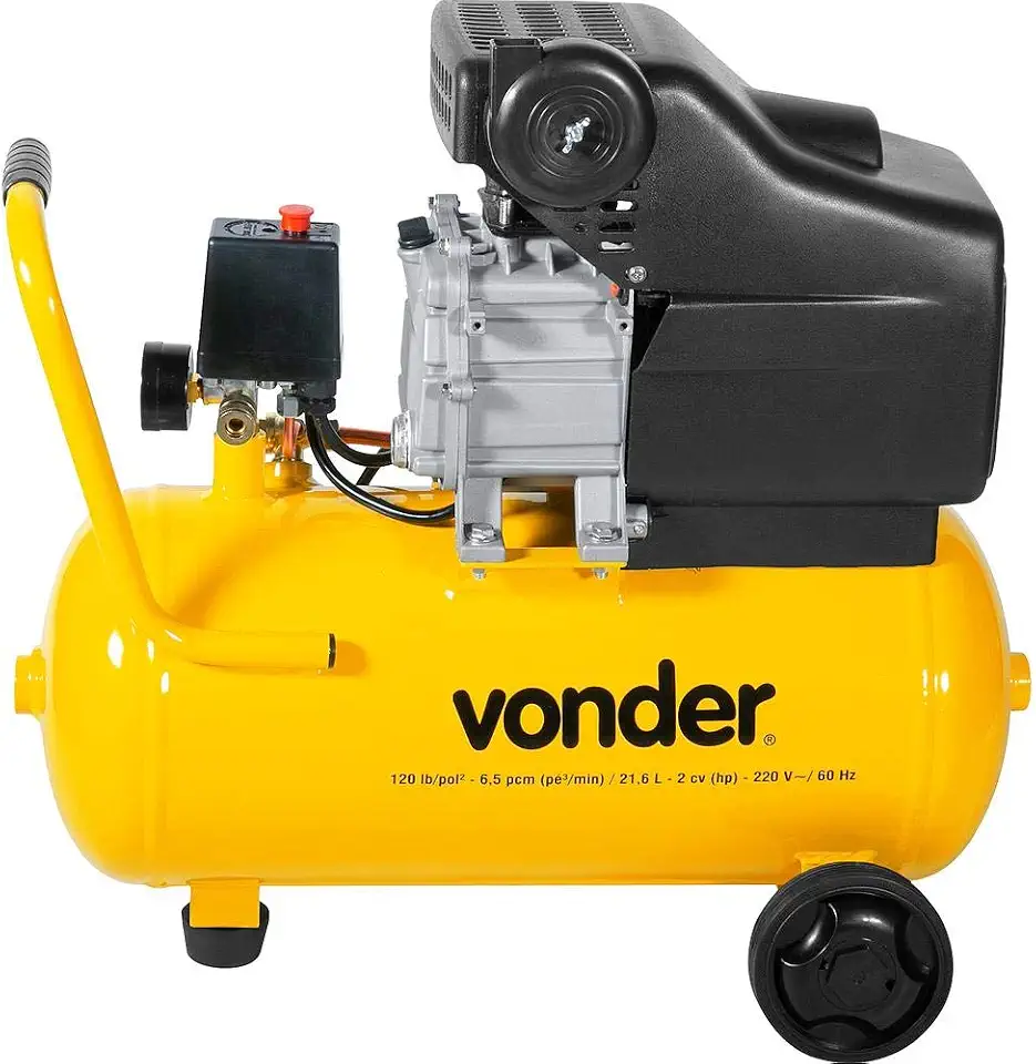 Motocompressor De Ar, 8,0 Pcm, 21,6 Litros, 220 V~, Mcv 216 Vonder.