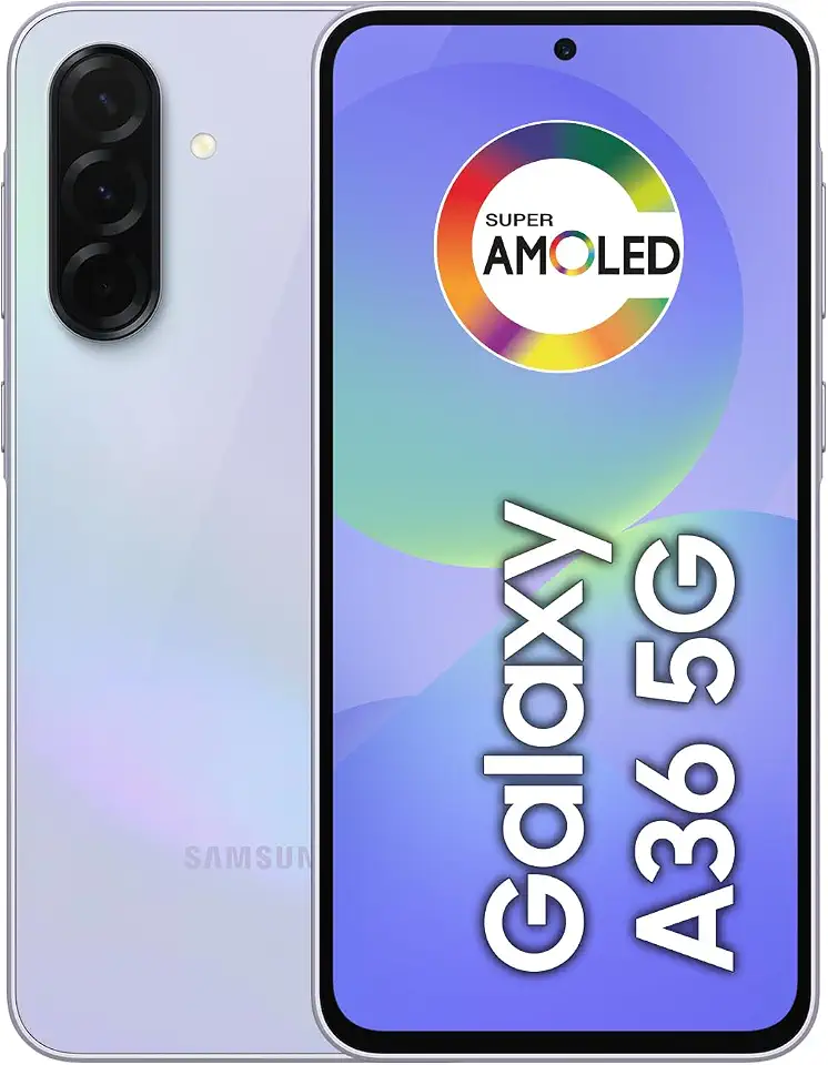Celular Samsung Galaxy A36 5G 256GB, 8GB RAM, Recursos AI (Violeta)