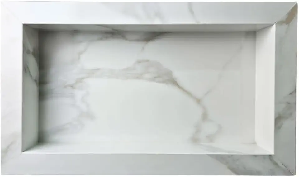 Nicho 100% Porcelanato para Banheiro Embutir 70x40 com Borda de Porcelanato Durável Banheiro, Pousada, Casa de Temporada (Gold)