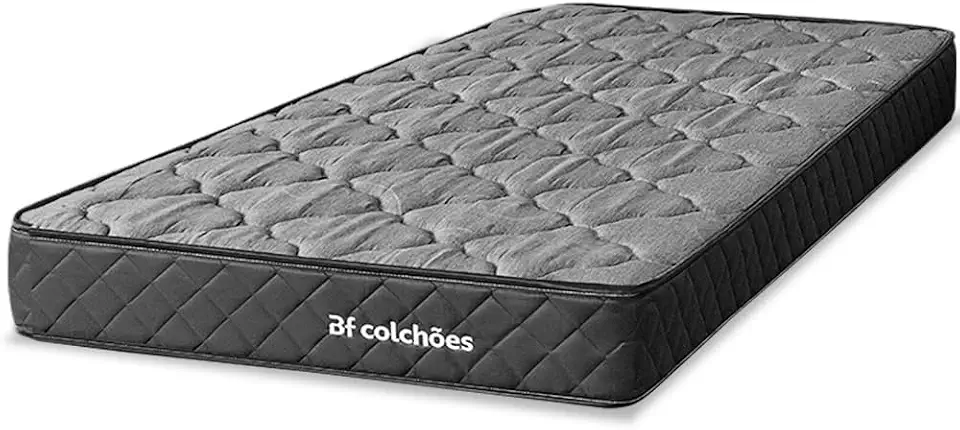 Colchão Solteiro Espuma D45 Extra Firme Certificada 88x188x17cm - BF Colchões