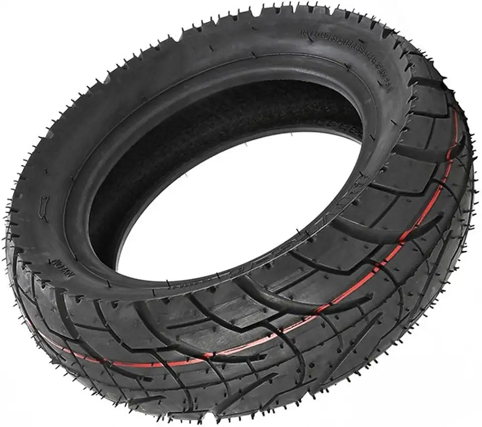 Pneu externo de 25 cm 80/65-6 para scooter elétrica, pneu de substituição compatível com Zero10X e Techlife, pneu de borracha off-road e estrada, roda preta de 270 x 95 mm (estrada)