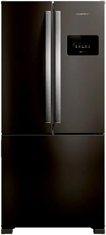 Geladeira Frost Free French Door 3 Portas Preta Brastemp - BRO85ME 110V