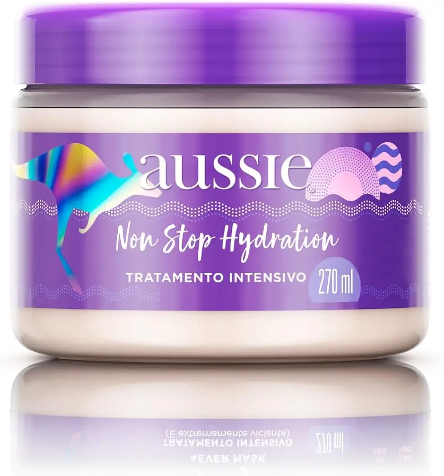 Máscara Capilar Aussie Non Stop Hydration 4EVER MASK Hidratação Duradoura, 270 ml