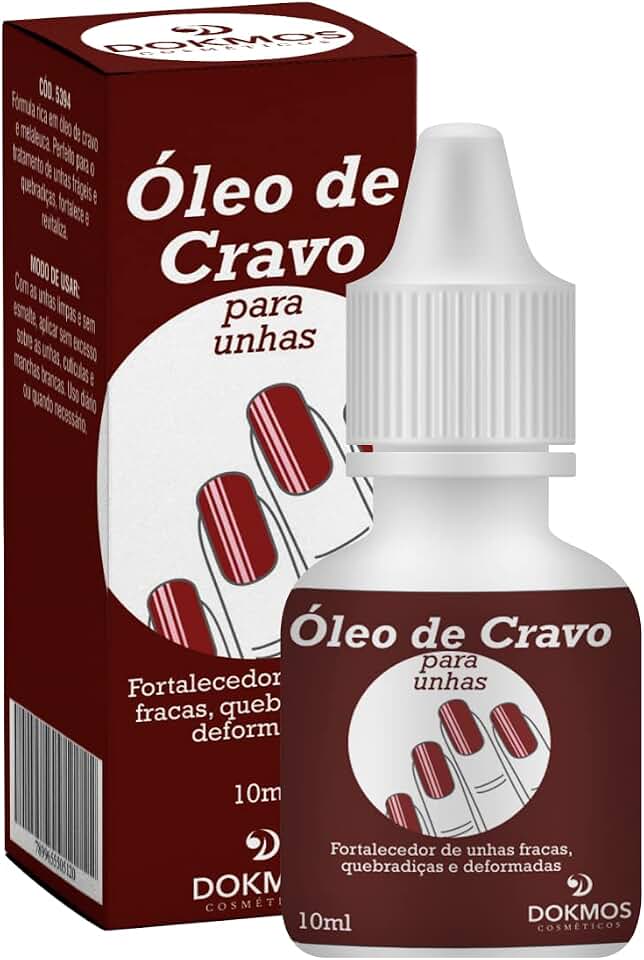 Óleo De Cravo E Melaleuca Dokmos Unha Fraca Quebradiça