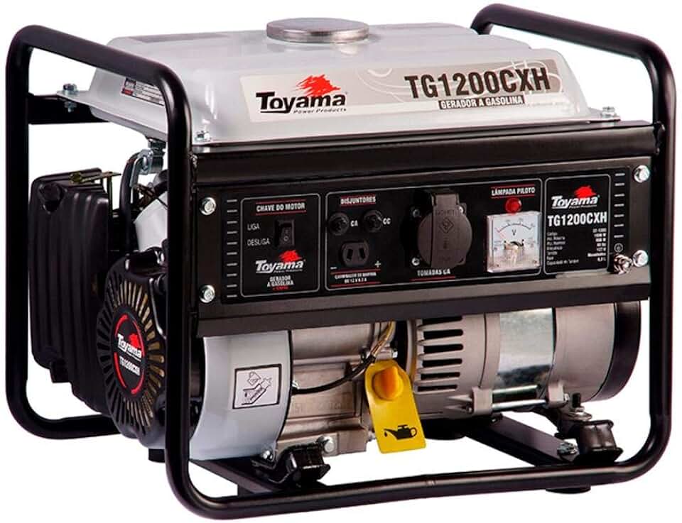 Gerador A Gasolina Toyama 1100w 220v Motor 4 Tempos Com Sensor De Óleo