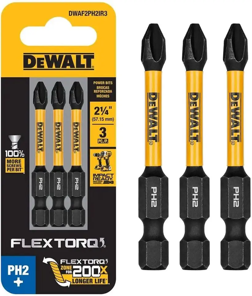 DW FLEXTORQ 3PK 2,25 IN BITS PARA PH2