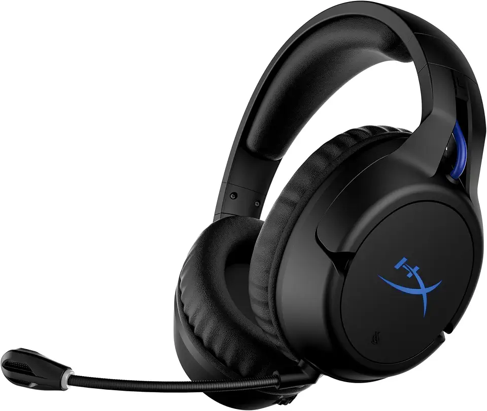 Headset Gamer Sem Fio HyperX Cloud Flight PS4 e PS5 – Drivers de 50 mm, Bateria de Até 30h, Microfone com Cancelamento de Ruído, Conchas Giratórias com LED, Couro Sintético Premium (4P5H6AA)