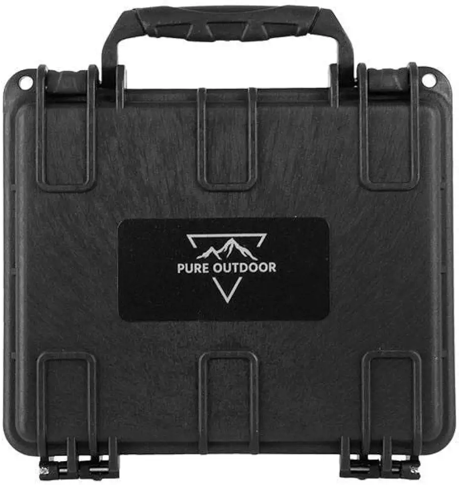 Capa rígida à prova de intempéries/choque da Monoprice – Preta IP67 nível de proteção contra poeira e água até 1 metro de profundidade com espuma personalizável, Preto, 1 Liter