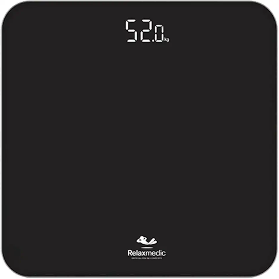 Balança Corporal Digital De Banheiro Ônix 180kg - Relaxmedic