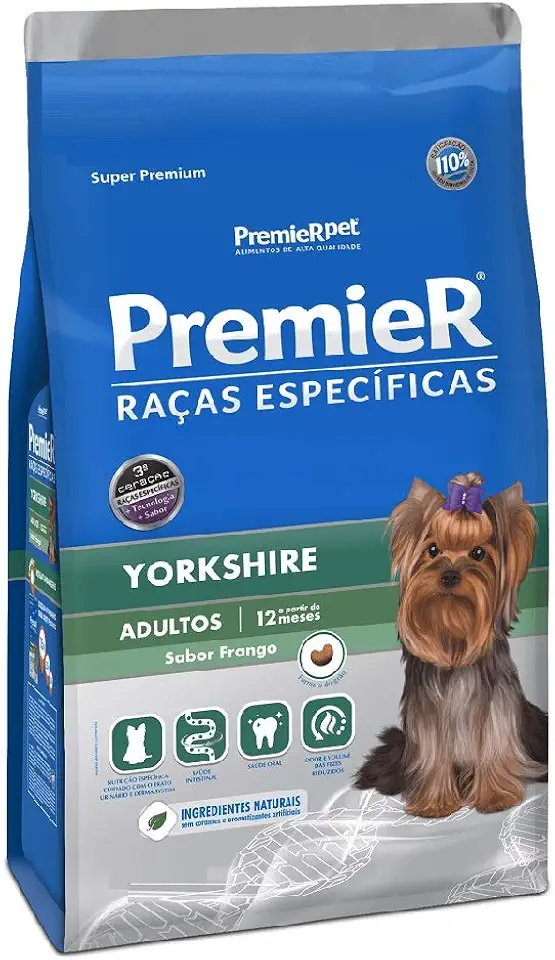 Premier Pet Ração Premier Raças Específicas Yorkshire Para Cães Adultos 7.5 Kg (Pacote De 1)
