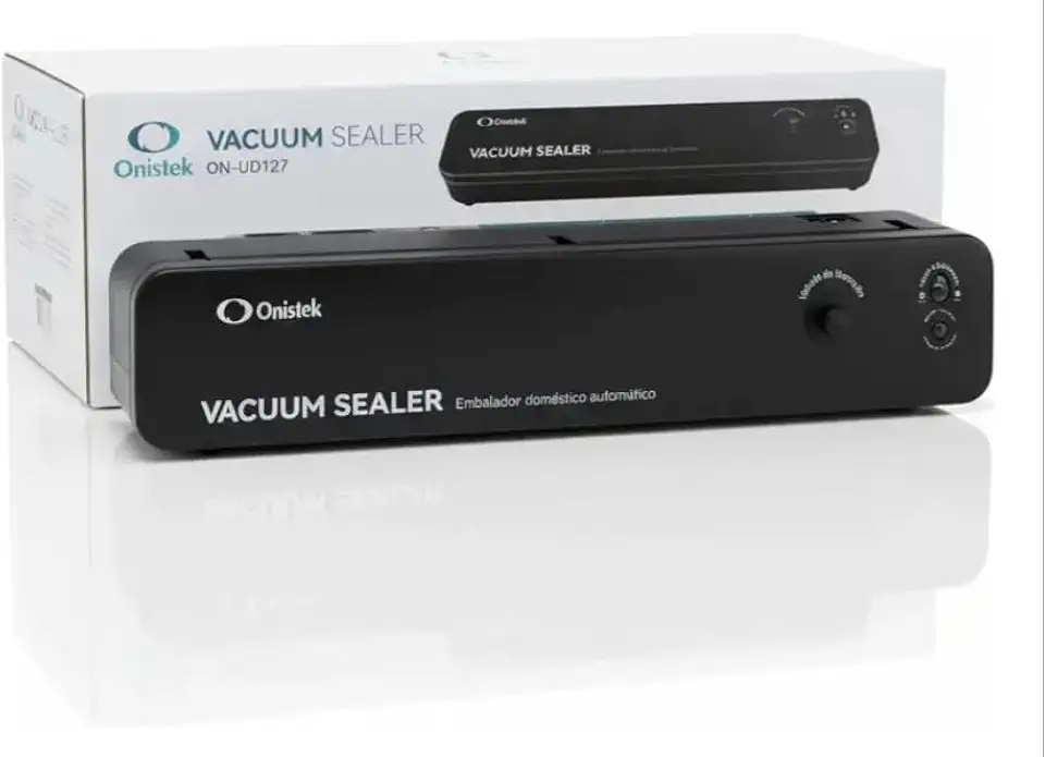 Seladora a Vácuo Doméstica Portátil ON-UD127 – Embaladora Automática manual Bivolt para Alimentos – Com Sucção Forte de 60 kPa e Selagem de 30cm – Preservação de Sabor e Frescor