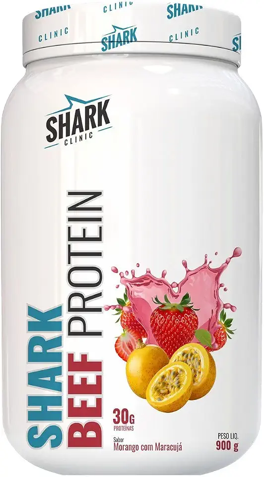 WHEY BEEF PROTEIN - SABOR MORANGO/MARACUJA - 900G