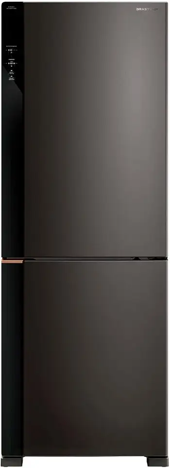 Geladeira Inteligente B= Smart Brastemp Frost Free Inverse 477L Black Inox - BRE68AE 110V