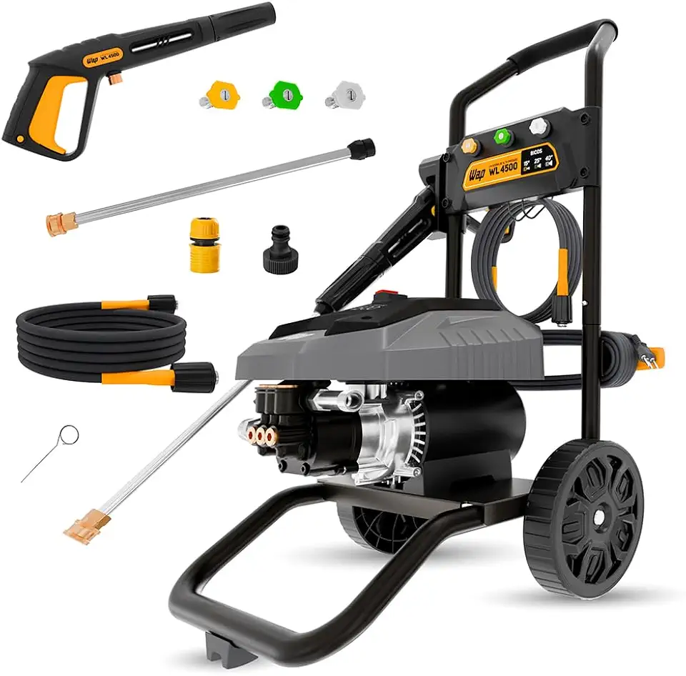 WAP Lavadora Alta Pressão WL 4500 Profissional 2200W 2000psi 500l/h Stop Total e 3 Bicos de Alta Pressão (220, Volts)
