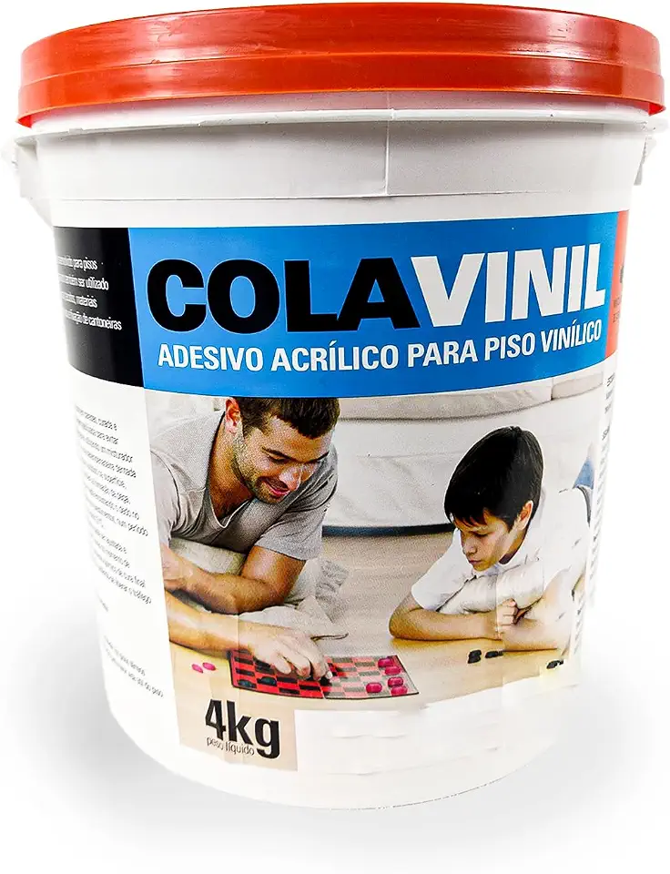 Cola Piso Vinilico 4kg Pronta Para Uso Manta Régua Vinilica