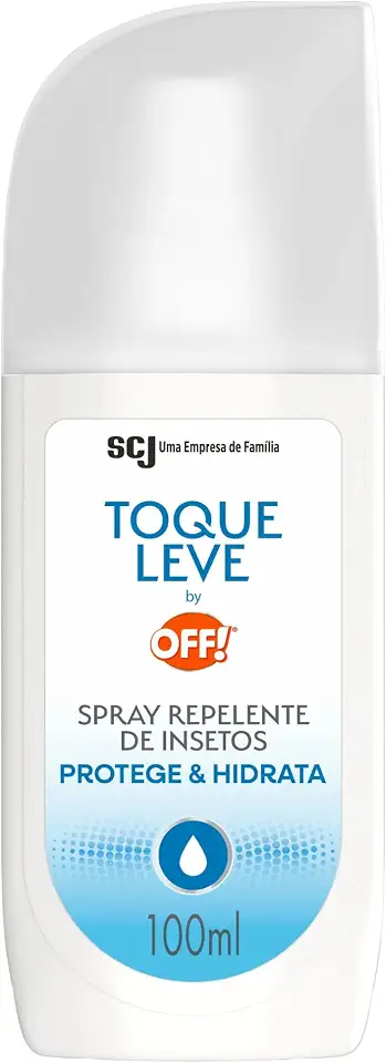 OFF! Toque Leve Spray Repelente de Insetos e Mosquitos, Protege e Hidrata, Repelente Icaridina 100ml