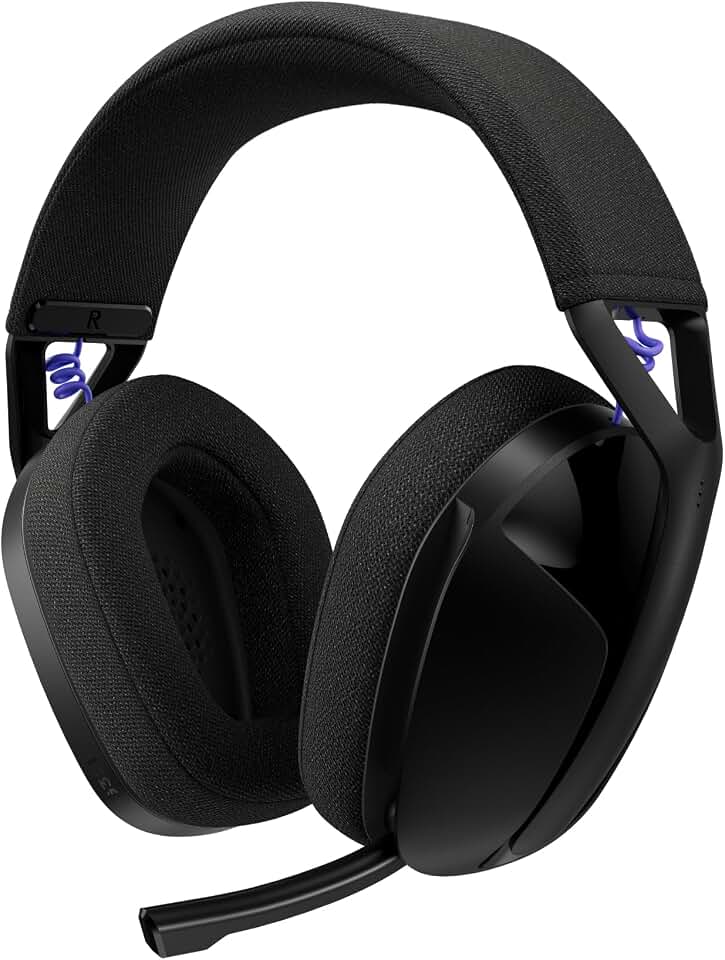 Headset Gamer Sem Fio Logitech G321, LIGHTSPEED, Bluetooth, Confortável, microfone 16 kHz, bateria de mais de 20 horas de duração. Compatível com PC, PS4, PS5, Nintendo Switch, Smartphone - Preto