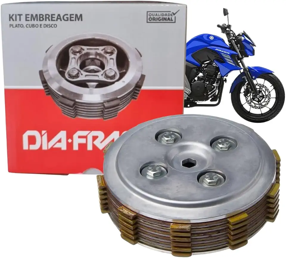 Kit Embreagem Completa Diafrag Fazer 250 05-23; XTZ 250 Lander 08-23; Teneré 250 11-18