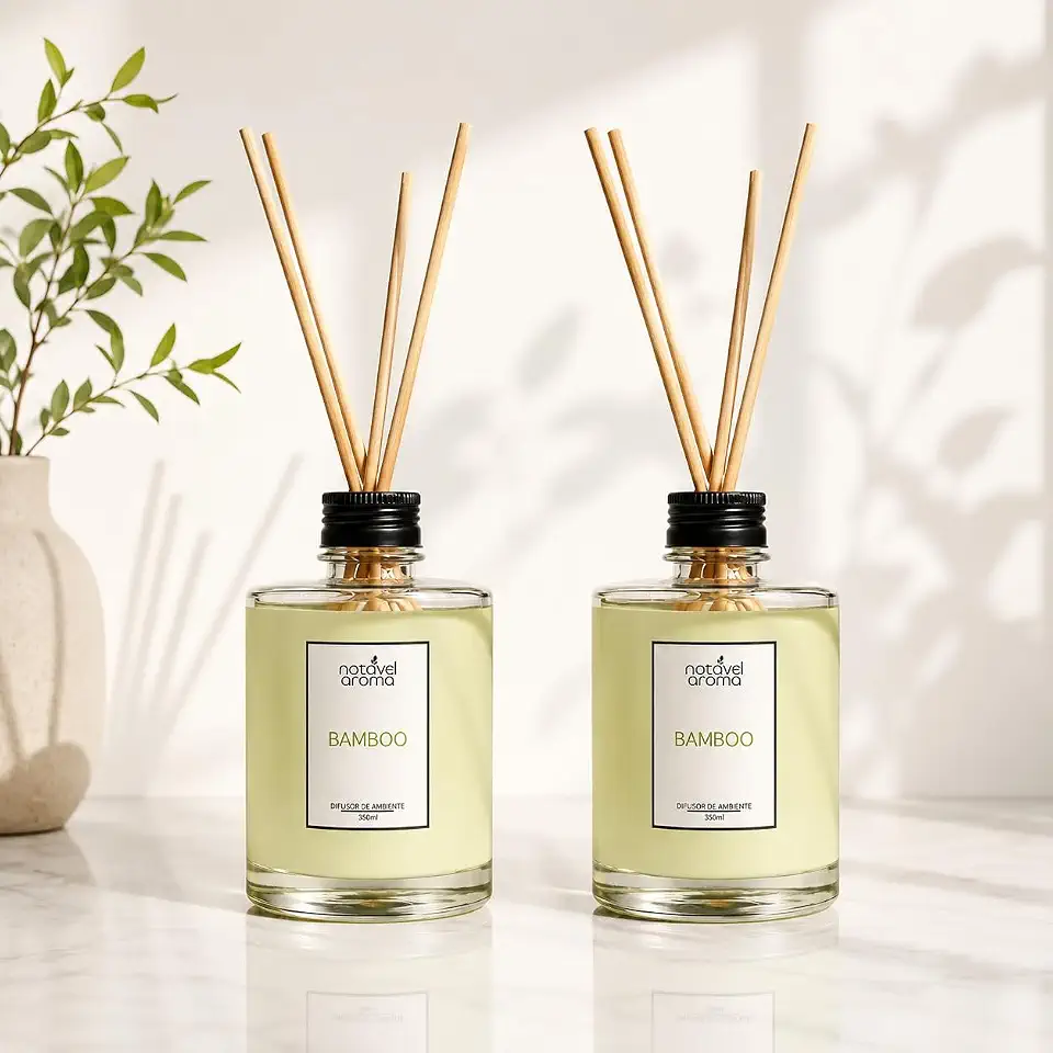 Kit Difusor de Varetas 350ml Aromatizador de Ambiente (Bamboo)