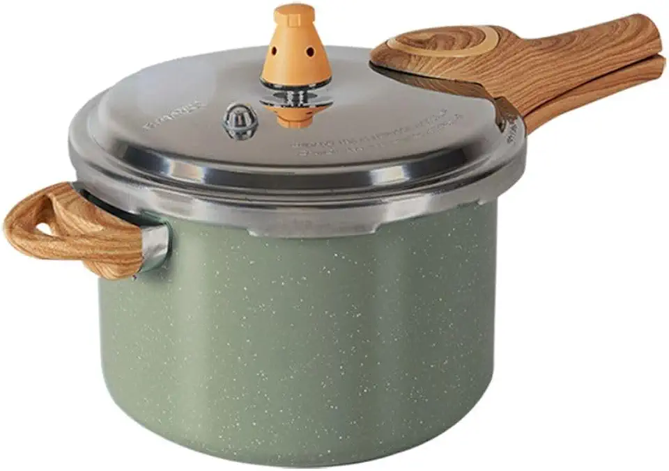 Brinox - Panela de Pressão Antiaderente Ceramic Life com Fundo de Indução 4,2L Pressure - Verde