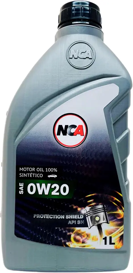 Óleo Motor 0W20 Sintético NCA Protection Shield (1L) | API SN, ILSAC GF-5 | Máxima Proteção e Economia de Combustível