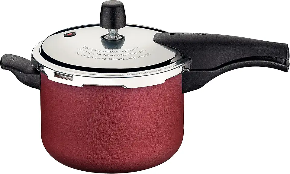 Panela De Pressão Tramontina Vancouver Vermelha 4,5L.