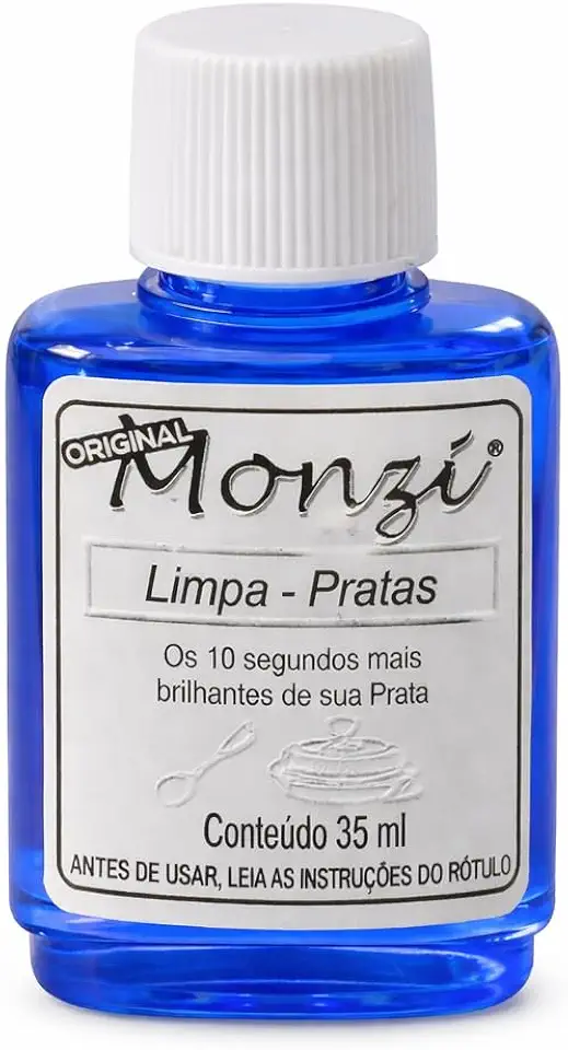 Monzi Limpa Prata Pequeno 35ml Polimento Original