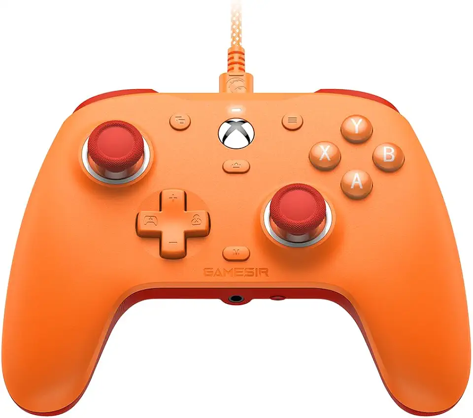 GameSir G7 SE Controle com Fio para PC, Xbox One, Xbox Series X|S, Gamepad para Jogos Plug and Play (Laranja)