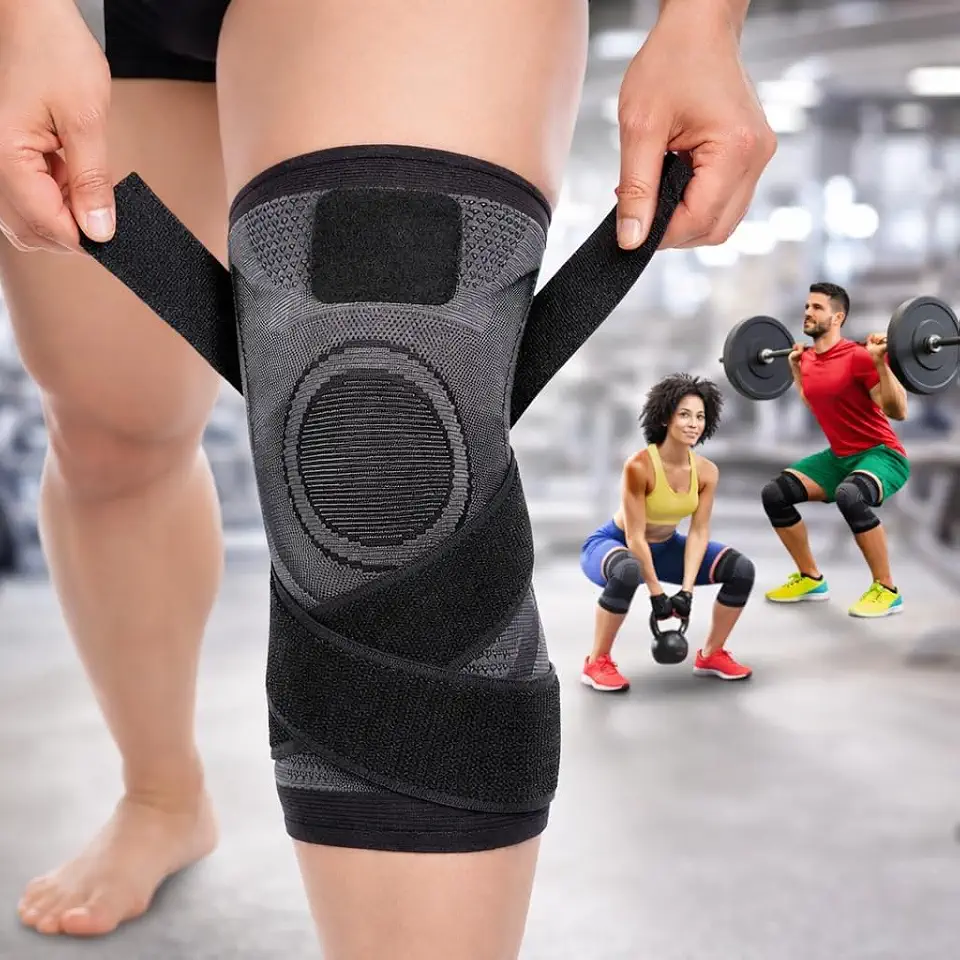 joelheira ortopédica imobilizador de joelho de compressão vôlei crossfit esportiva perna para Articulação Dores Ortopédica Recuperação ideal para corrida caminhada academia futebol cross training volei