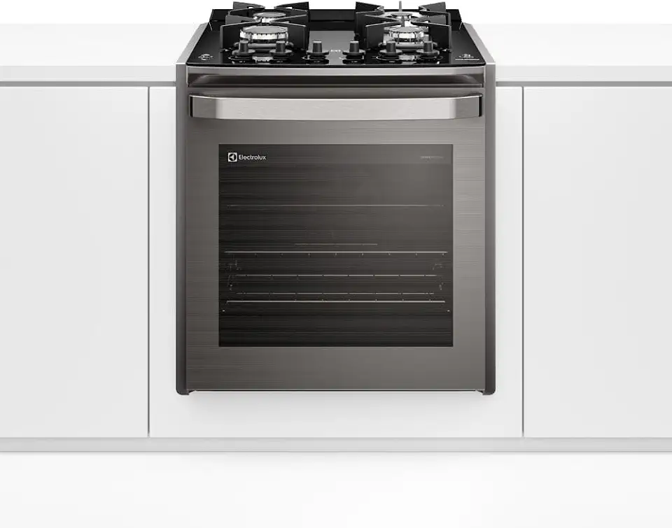 Electrolux Fogão de Embutir 4 bocas Electrolux Cinza Experience Mesa de Vidro, Grill e PerfectCook360 (FE4EG) 220V