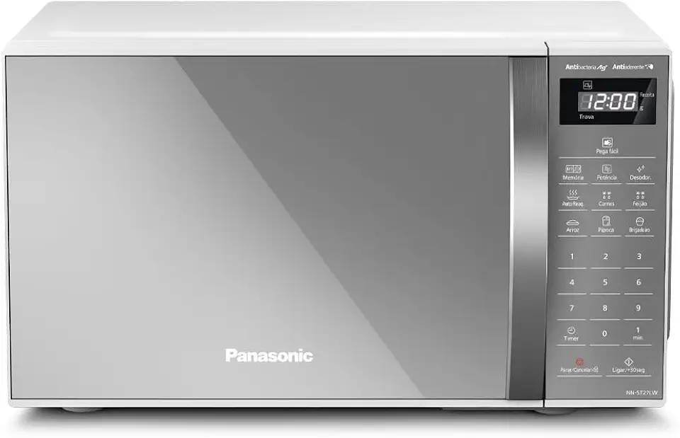Panasonic Micro-ondas 21L Branco Espelhado 127v NN-ST27LWRU