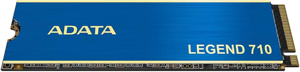 SSD Adata Legend 710 256GB NVMe M.2 2280 (Leitura até 2100MB/s e Gravação até 1000MB/s)