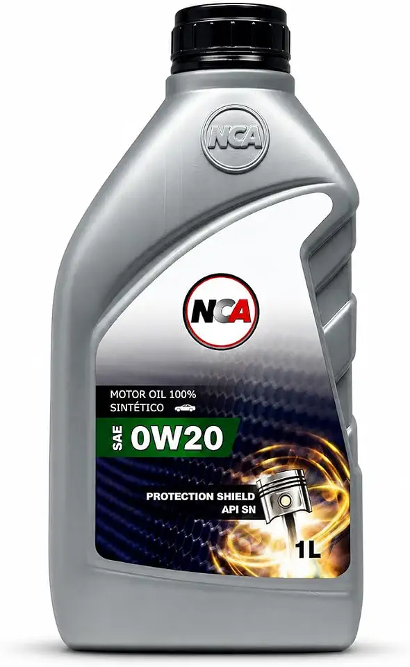 Óleo Motor 0W20 Sintético NCA Protection Shield (1L) | API SN, ILSAC GF-5 | Máxima Proteção e Economia de Combustível