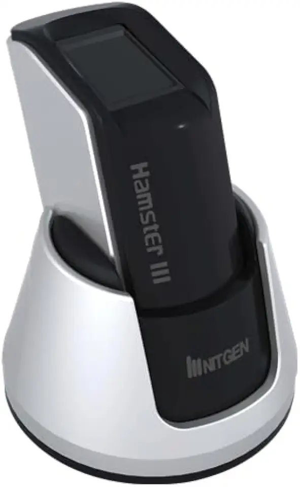 Leitor Biométrico Fingkey Hamster III USB, Sensor Óptico de Alta Precisão para Controle de Acesso