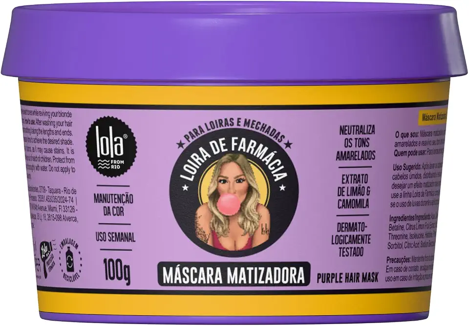 Lola Cosmetics Máscara Matizadora Loira de Farmácia 100 g