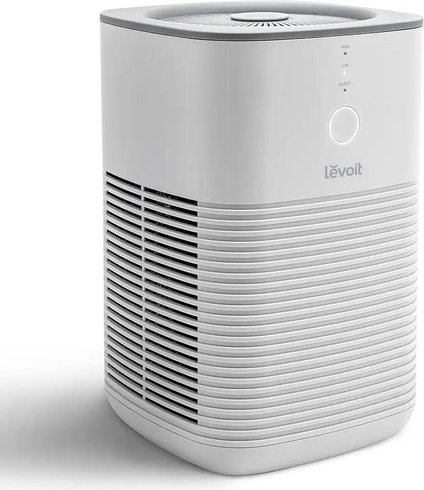 LEVOIT Purificador de ar para quarto doméstico, filtro de purificadores, limpador de quarto pequeno com esponja de fragrância para fumaça, alergias, pelos de animais de estimação, odor, removedor de