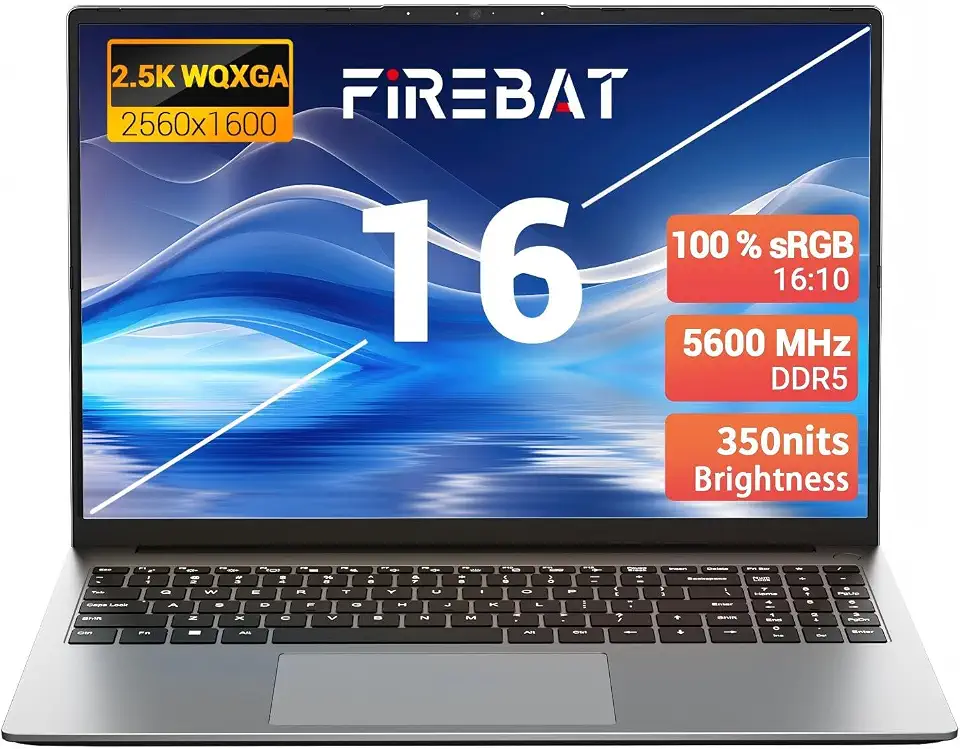 Ultrabook para laptop, AMD Ryzen7 H255, 40.6 cm 2560x1600 QHD, teclado retroiluminado, placa de vídeo Radeon 780M, RAM DDR5 5600MHz, SSD PCIe, portátil para estudantes/casa/negócios/estação de