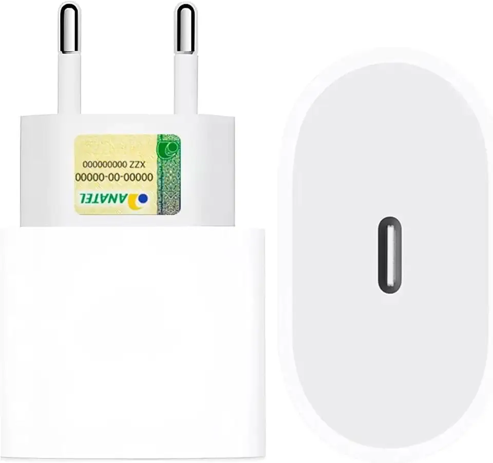 Fonte Carregador Turbo USB-C 30W Universal Tipo C Premium Compatível com iPhone, Samsung, IOS/Android Ultra Rápido Power Delivery Homologada